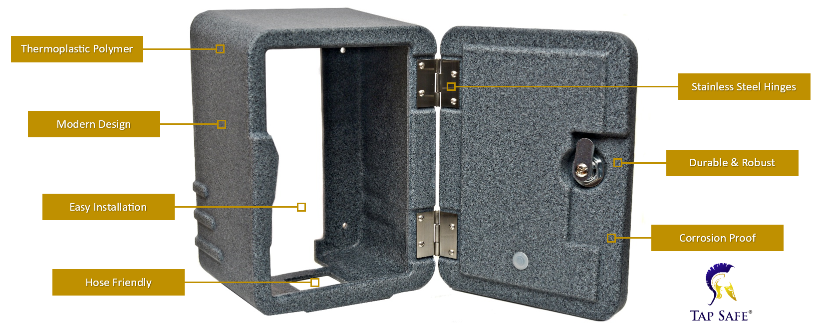 Tap Safe outside tap lockable security box cover